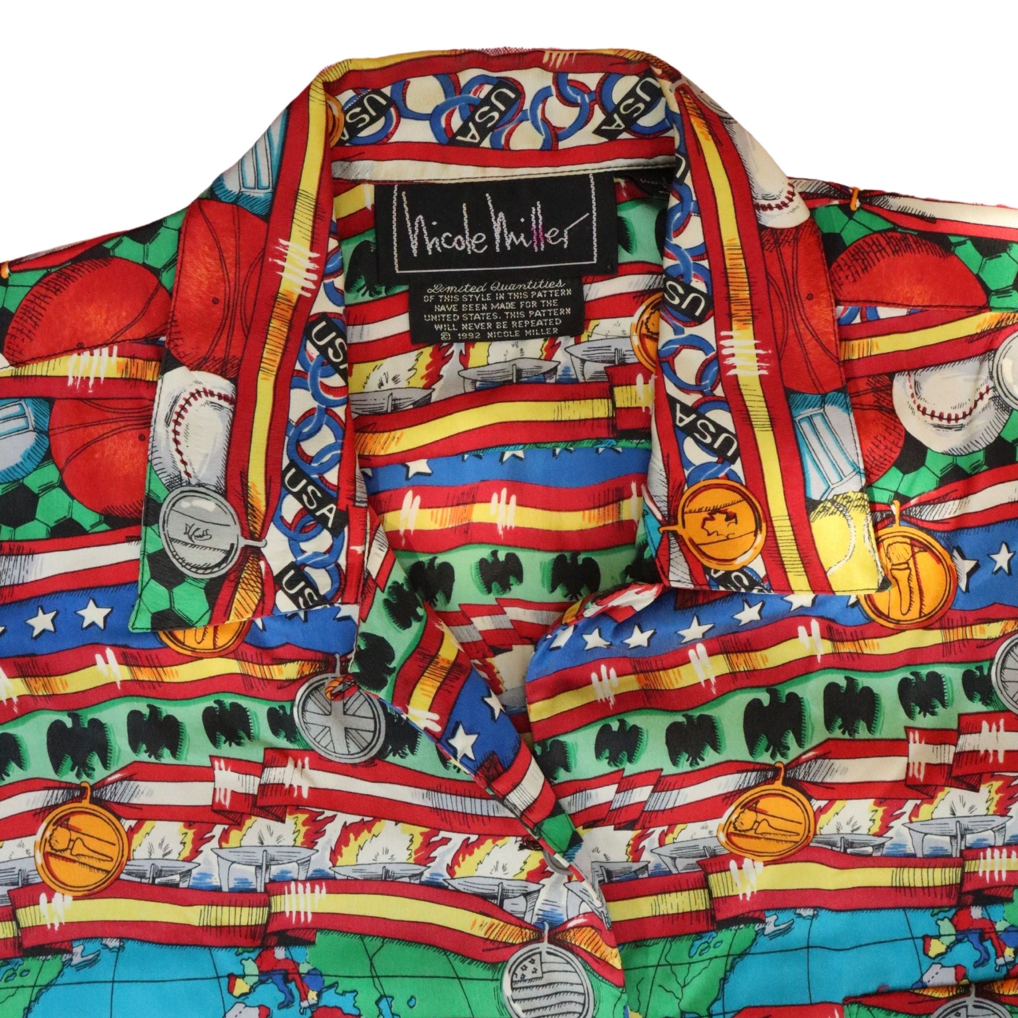 Nicole Miller Olympics Silk Top