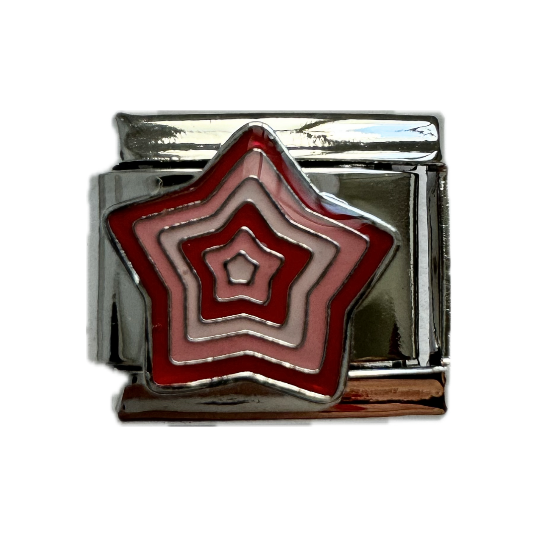 Pink Star Italian Charm