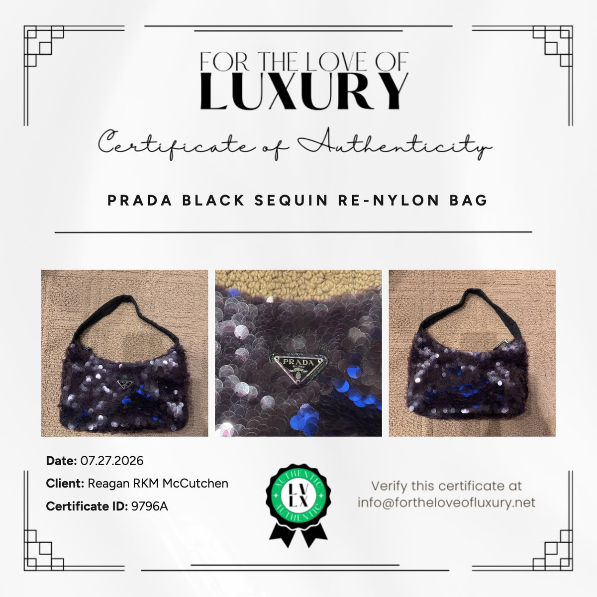 Prada Sequin Mini Re-Edition 2000 Bag
