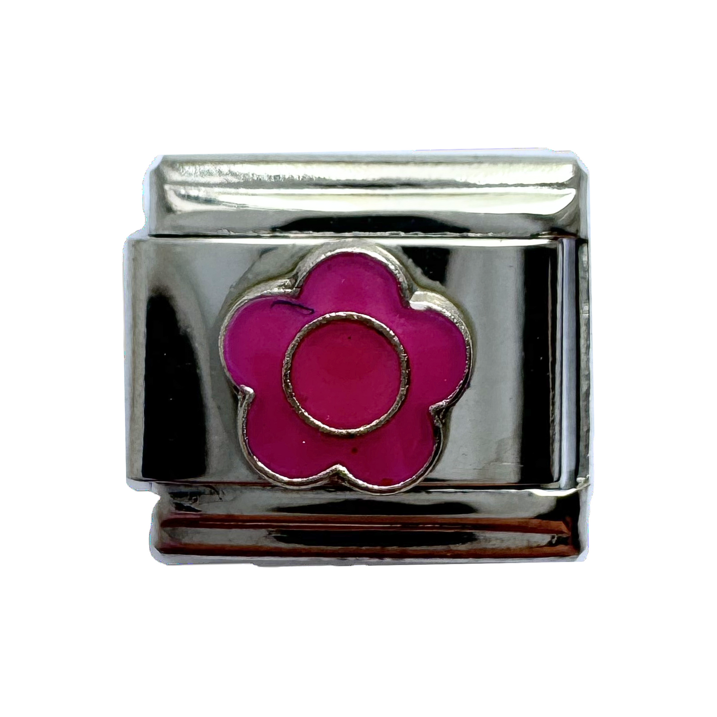 Retro Flower Italian Charm