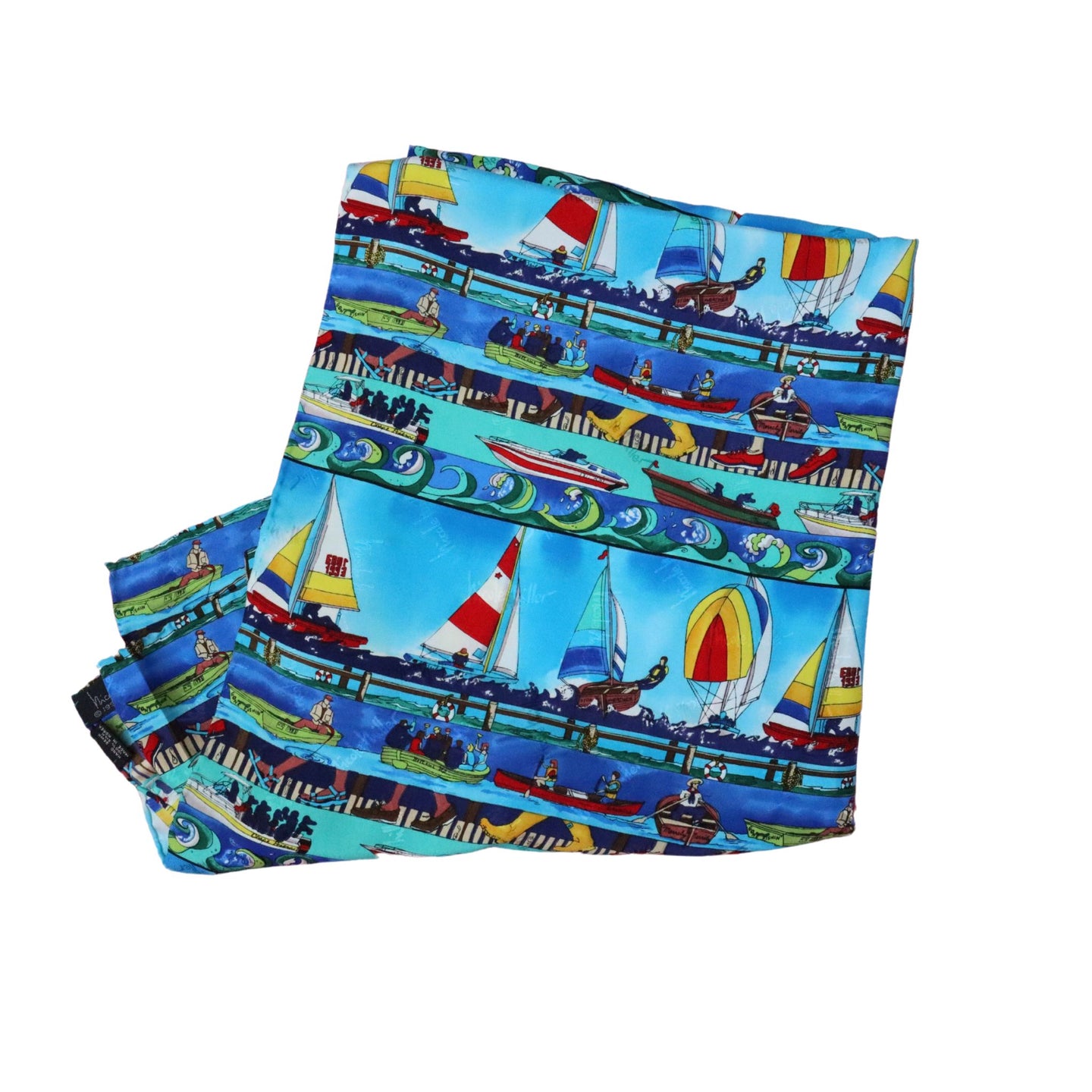 Nicole Miller Sailboat Silk Scarf