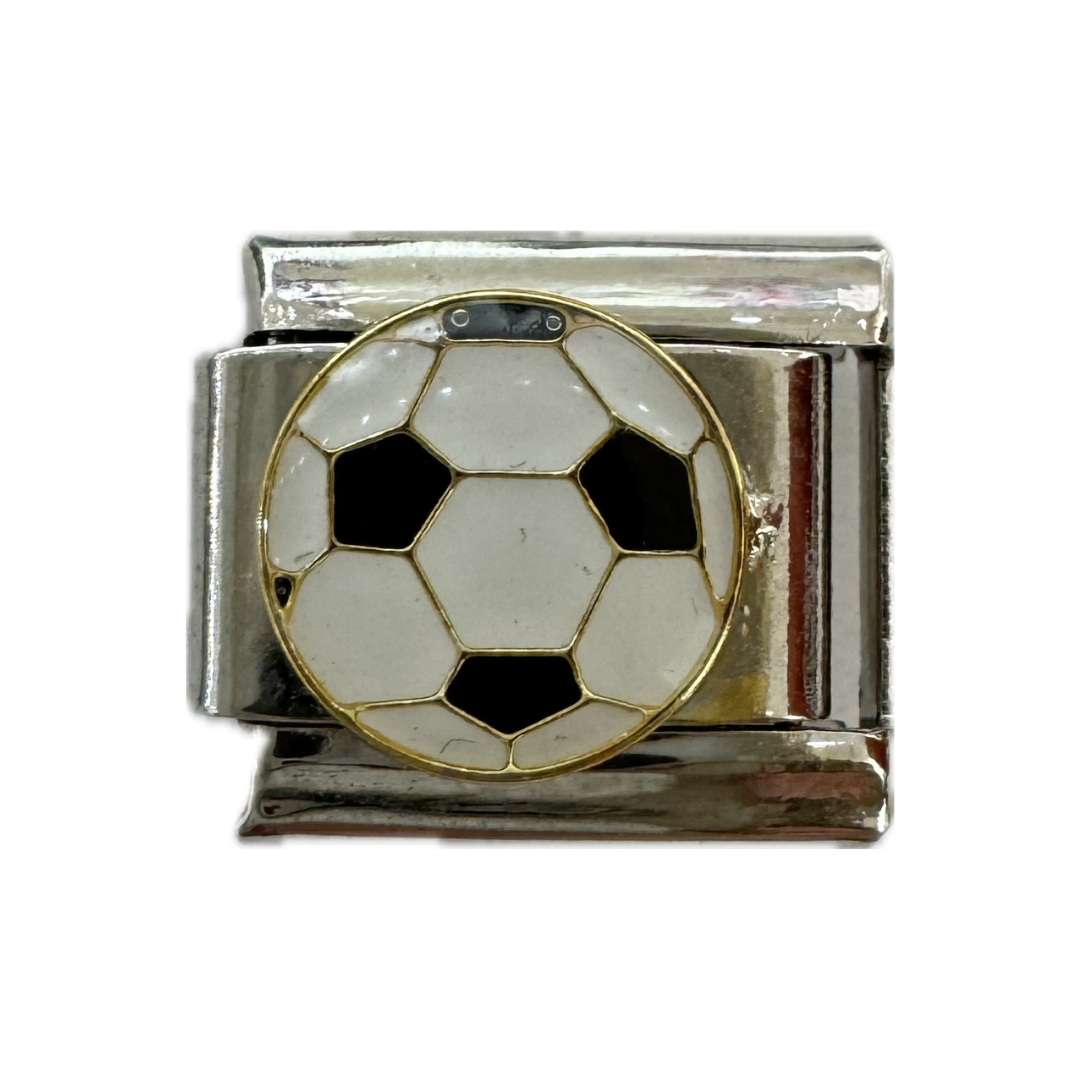 Soccer Ball Italian Charm