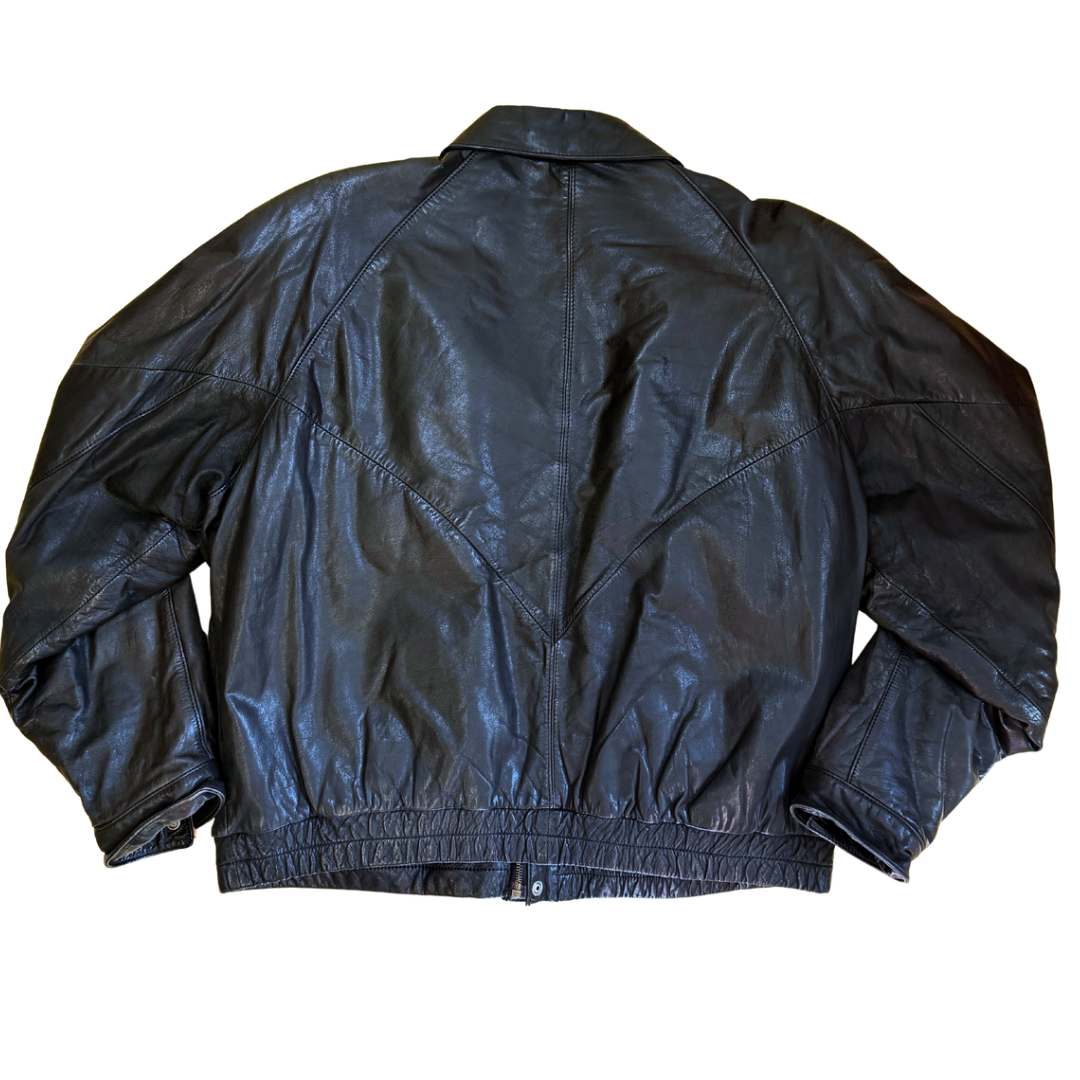 Leather Bomber Jacket