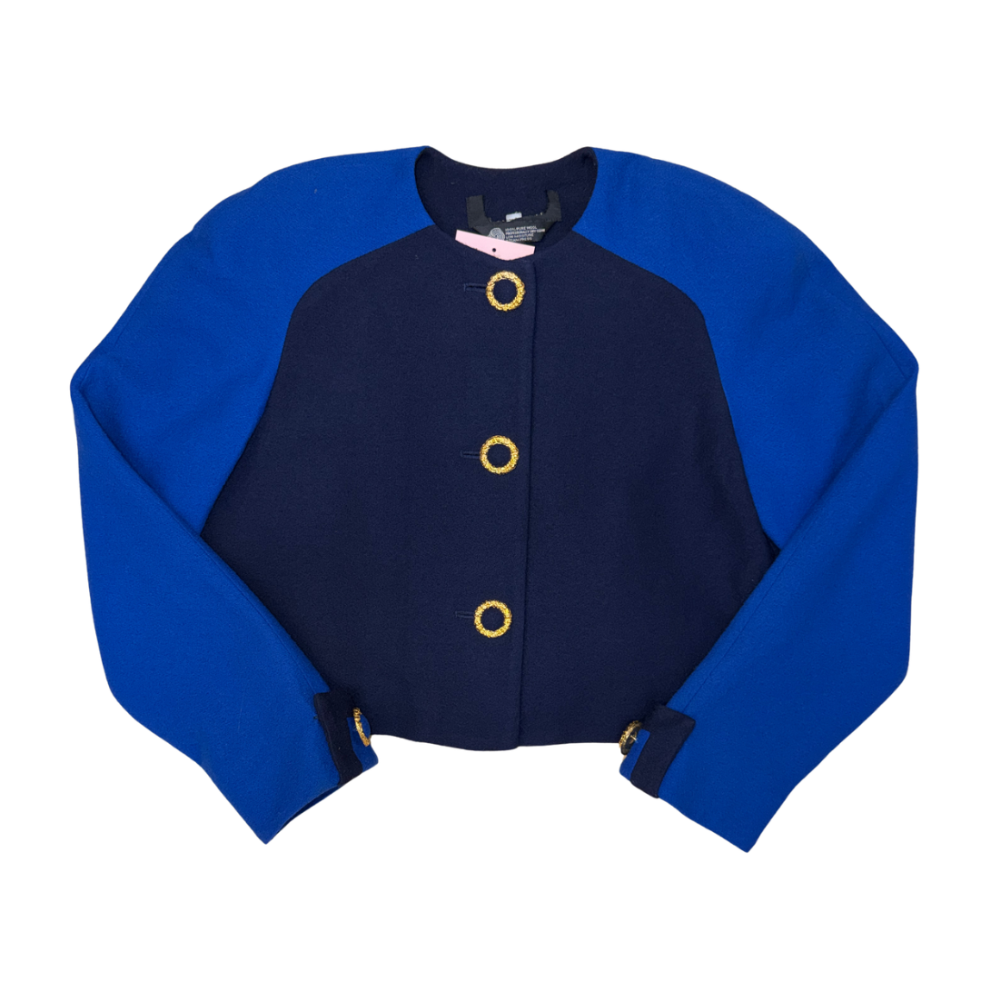 Blue Colorblock Blazer