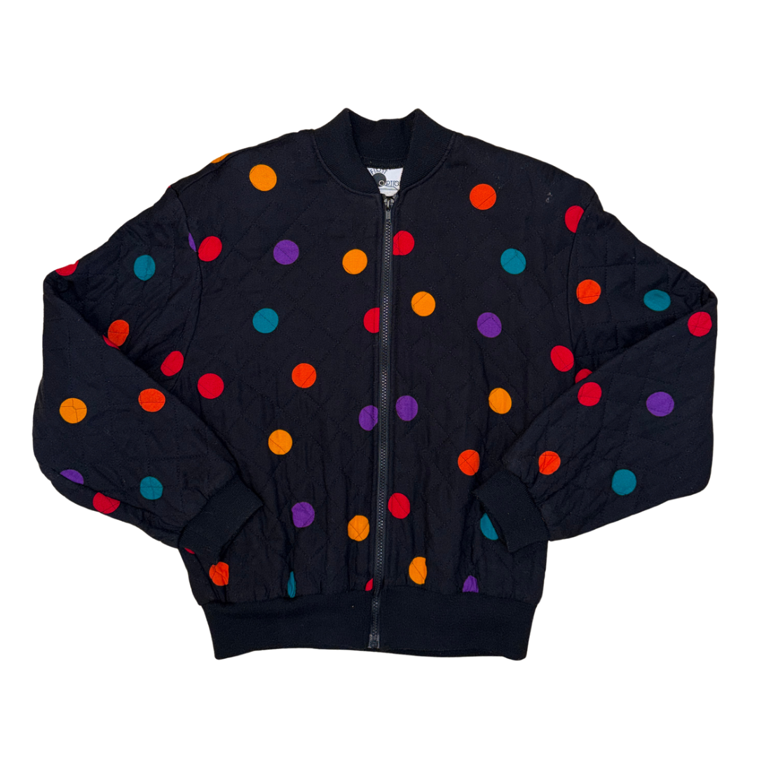 First Option Polka Dot Bomber Jacket