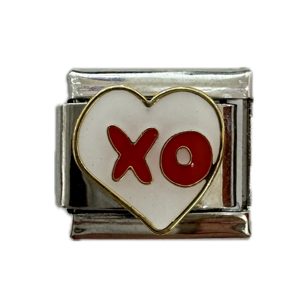 XO Heart Italian Charm