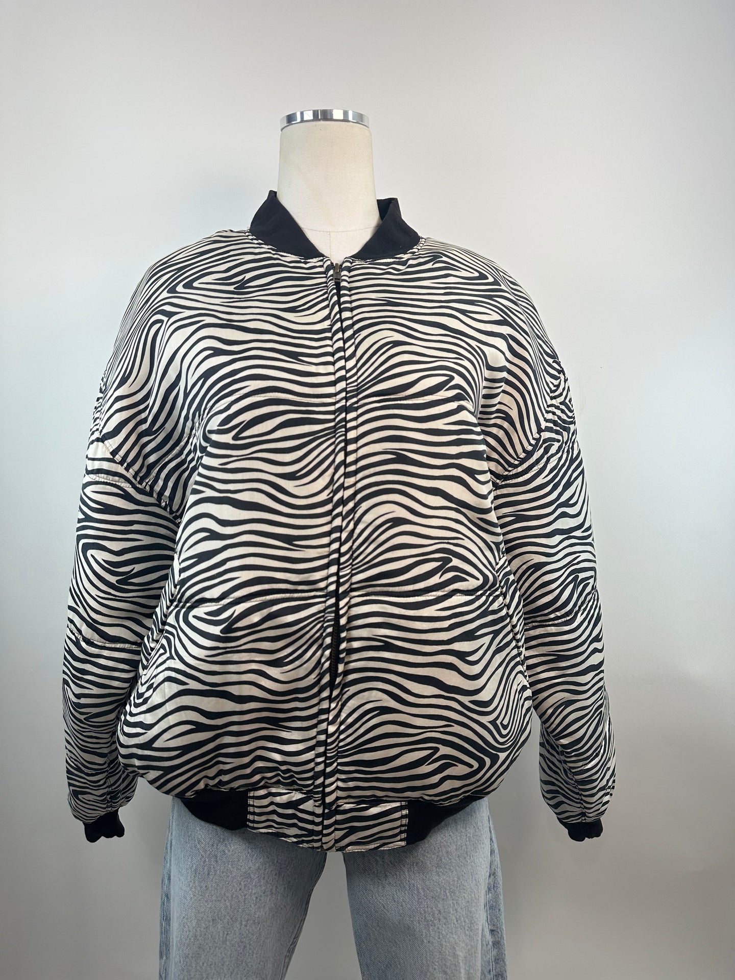 Clio Silk Zebra Puffer Jacket – The Niche Shop