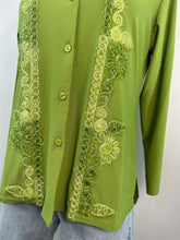 Load image into Gallery viewer, Pretty Woman Green Metallic Top
